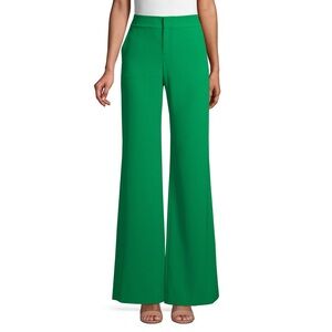 Alice + Olivia Green Wide Leg Pants